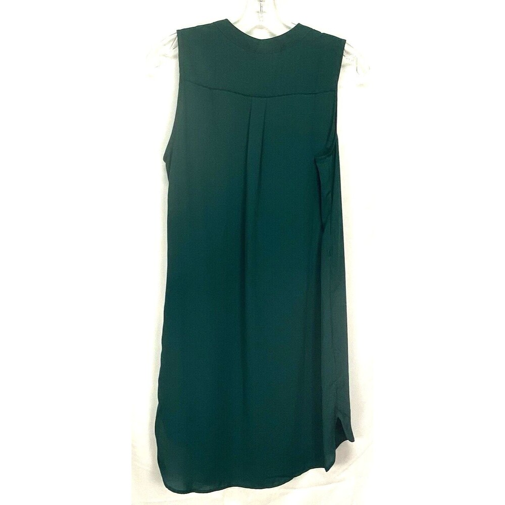 H&M Women's Slip Dress Lined Size 6 Green Sleeveless Sheer RN101255 - Picture 3 of 7